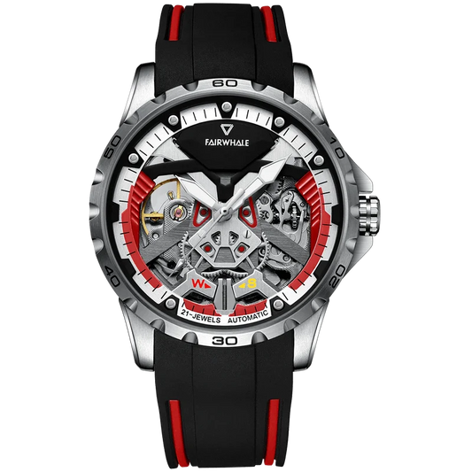 High Quality Automatic Mechanical Skeleton Watch stainless Steel Watches