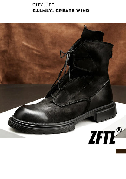 ZFTL Men's Casual RetroTooling Boots