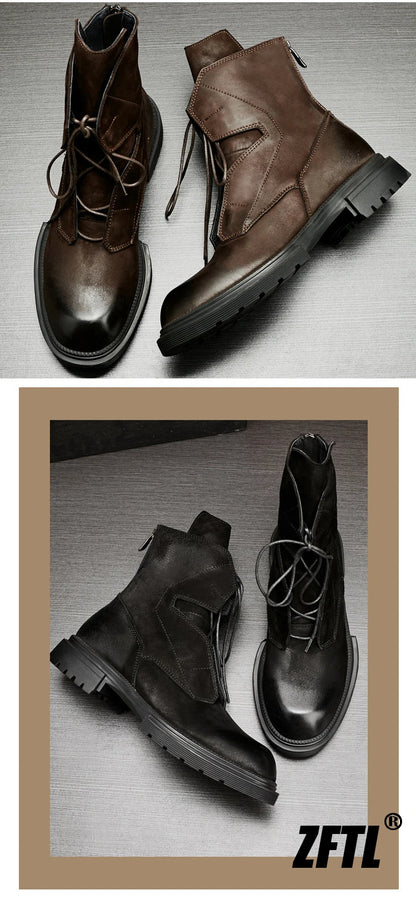 ZFTL Men's Casual RetroTooling Boots