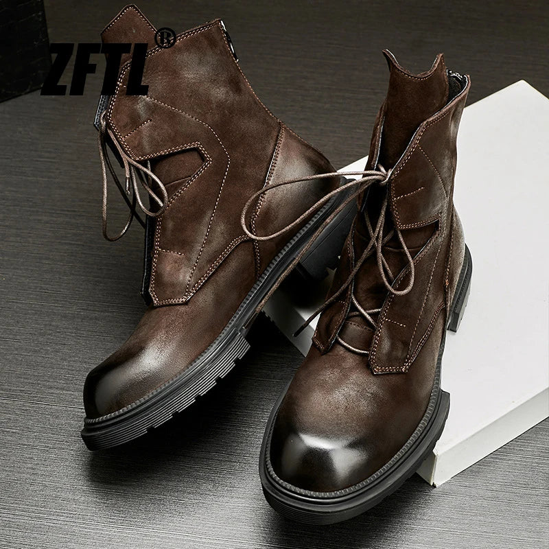 ZFTL Men's Casual RetroTooling Boots