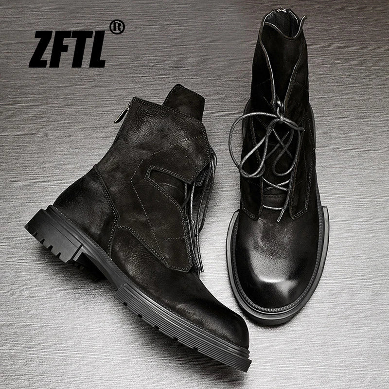 ZFTL Men's Casual RetroTooling Boots