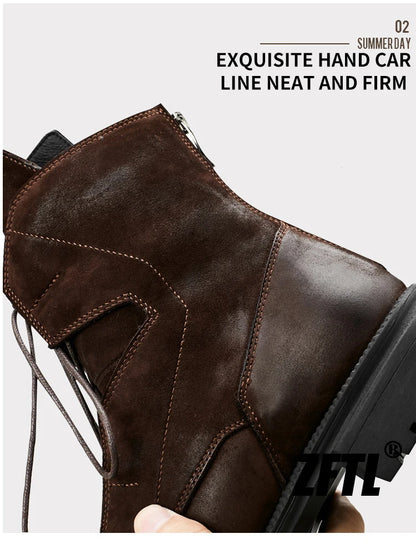 ZFTL Men's Casual RetroTooling Boots